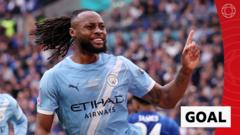 ‘Wow!’ – Semenyo scores ‘special’ goal to give Man City lead