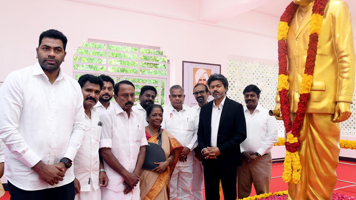 T.N. CM Vijay pays tribute to social reformer Pandit Iyothee Thass; launches operation of 40 new vehicles for DMRHS