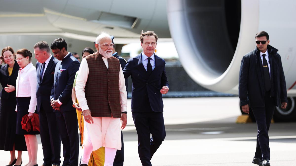 PM Modi Sweden visit LIVE: PM Modi lands at Gothenburg airport, receives warm welcome from Swedish PM Ulf Kristersson