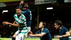 Hearts’ McInnes rages at ‘disgusting’ Celtic penalty as title race goes to final day