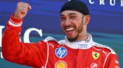 Hamilton wins first grand prix for Ferrari