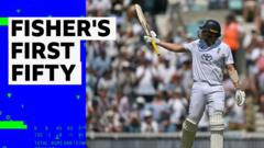 From bowler to batter – Fisher’s first fifty gives England hope