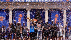 Knicks fans flood New York for massive NBA Finals championship parade