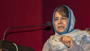 Mehbooba Mufti requests Health Minister Nadda to expedite work at AIIMS Awantipora