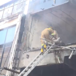 Fire breaks out at 3-storey commercial building in Lucknow’s Aliganj; 14 fire tenders deployed