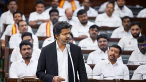 T.N. CM Vijay cites 2021 Assembly centenary event to counter Opposition over National Anthem row