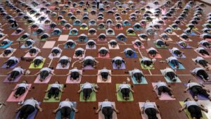 Thousands join International Yoga Day events worldwide