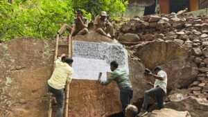 Vijayanagara king’s 16th-century inscriptions come to light in Seshachalam forest, Tirupati