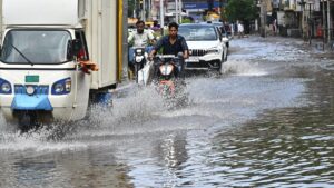 Overnight rain leaves major roads in Vijayawada waterlogged