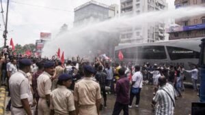 Bihar Police fire tear gas shells, lathi-charge protesting students demanding Dharmendra Pradhan’s resignation