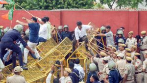 BJP, Congress stage competing protests against each other in Jaipur