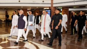 NCPI MPs attend their first NDA Parliamentary party meet