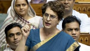 PM needs to change angle of his heart, not angle of cameras: Priyanka in Lok Sabha