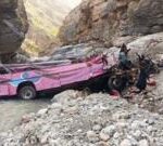 At least 32 dead after overcrowded bus plunges into ravine in Pakistan