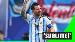 ‘Sensational’ Messi finish gives Argentina the lead