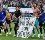Argentina face fine for displaying Falklands banner after semi-final