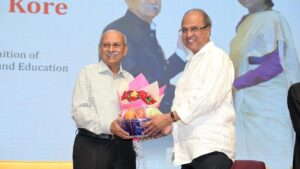 KAHER felicitates Prabhakar Kore for getting Padma Shri