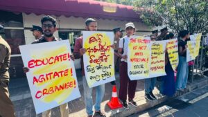 Sri Lankan activists, trade unionists express solidarity with Indian students