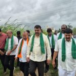 BJP delegation visits farm fields in Hassan