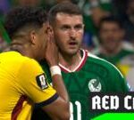 Hincapie second player to be sent off for covering mouth