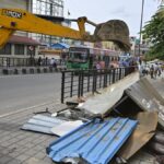 Pedestrians welcome Shivajinagar footpath clearance despite attack