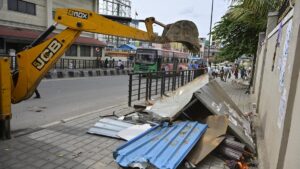 Pedestrians welcome Shivajinagar footpath clearance despite attack