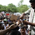 From protest to celebration: Mood shifts at Freedom Park as Union Minister Pradhan resigns
