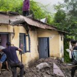 Heavy rain triggers landslip scare in Shimla’s Sanjauli, several houses affected
