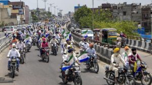 Haryana police close Shambu border ahead of farmers’ motorcycle rally