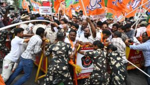 Tensions escalate in Vijayawada as BJP activists march to Congress office over NEET protests