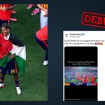 Fake images circulate of Spanish World Cup players draped in Palestinian flags