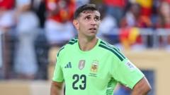 Keeper Martinez may ‘step aside’ from Argentina