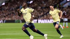 How did match-winner Saka do at Villa Park?