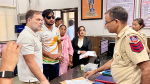 Rahul’s dharna, FIR demand, face-off: How drama unfolded outside DCP office over pellet use