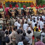 Gajapayana flags off Dasara elephant journey; Abhimanyu accorded ceremonial farewell
