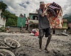 ‘The river has taken everything’: people return to remains of their homes in Nepal