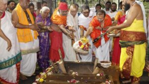 Varuna Yagam Sahita Sahasra Ghatabhishekam concludes at Srisailam