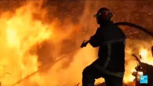 Firefighters keep battling wildfire in France’s Landes region