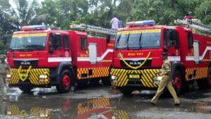 Fire at furniture godown near Plamoodu in Kerala’s Thiruvananthapuram