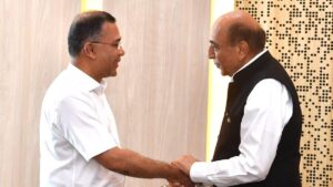Amidst tension in India-Bangladesh relations, High Commissioner Dinesh Trivedi calls on PM Tarique Rahman