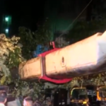 Eight injured as crane topples onto houses in Mumbai’s Kurla