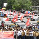 CITU, AITUC stage separate rallies over workers’ demands