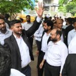 Lawyers stage protest outside BCI office, seek chairman’s resignation amid NALSAR row