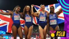 ‘Absolutely miles ahead!’ GB women win brilliant relay gold
