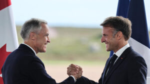 Macron, Carney hail new chapter in France-Canada ties at symbolic archipelago meeting