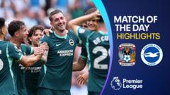 Dunk scores screamer as Brighton thrash 10-man Coventry
