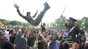 342 complete training at OTA; commissioned as officers in Indian Army