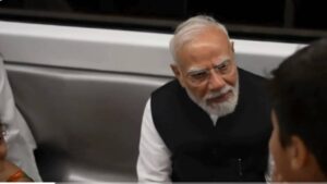 Watch: PM Modi takes metro ride to Delhi’s SRCC, interacts with students
