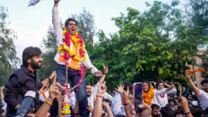 DUSU election results: BJP hails ABVP’s ‘splendid victory’; Congress claim vote tampering