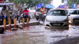 One hour of rain, hours of congestion: Gurugram’s waterlogging woes persist